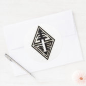 ガーつるタイガークレーン ラウンドシール (封筒)