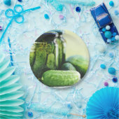 ガーキンズフードピクルディルキュウリーグリーン ペーパープレート (パーティー)