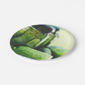 ガーキンズフードピクルディルキュウリーグリーン ペーパープレート (アングル)