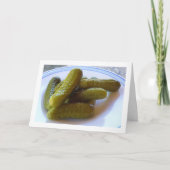 ガーキンズ、キュウリのピクルス カード (正面)