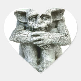 ガーゴイルのステッカー ハートシール