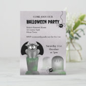 ガーゴイルのハロウィンパーティー招待状 招待状 (スタンド正面)