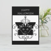ガーゴイルのハロウィン グリーティングカード 招待状 (スタンド正面)