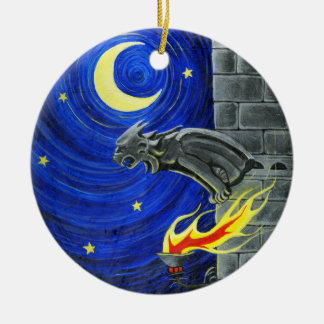 ガーゴイルの木のオーナメント セラミックオーナメント