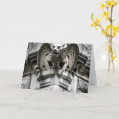 ガーゴイルグリーティングカード カード (黄色い花)