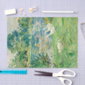 ガースと一緒にボートに乗った女の子by Berthe Morisot 薄葉紙 (クラフト)