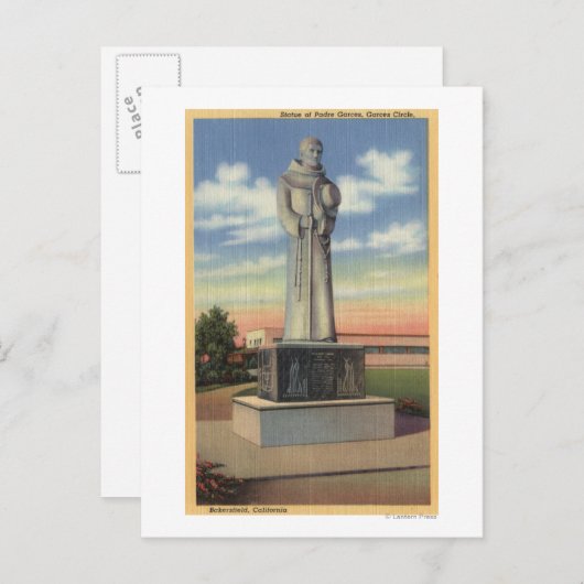 ガースサークルのパドレガーセスの像 ポストカード (正面/裏面)