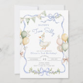 ガース間抜けボーイ2歳の誕生日 招待状 (正面)