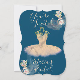 ガーゼ ローズゴールド バレリーナドレス フローラル 香水 招待状