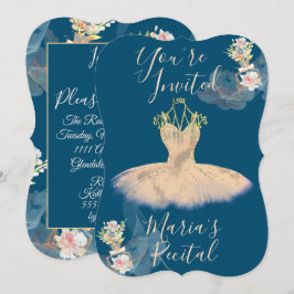 ガーゼ ローズゴールド バレリーナドレス フローラル 香水 招待状