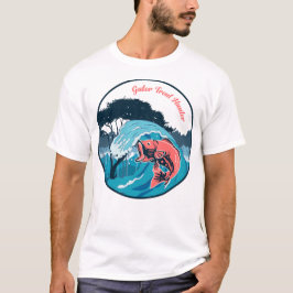 ガータートラウトスワンプハンターフィッシング Tシャツ