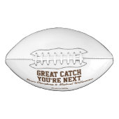 ガーターパーソナライズされたトスサッカー アメリカンフットボール (正面)