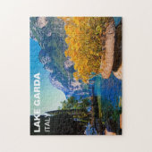 ガーダ湖と黄花油絵 ジグソーパズル (縦)