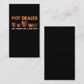 ガーデおもしろいィング·ジョーク·ポット·ディーラー·プラン·ディクット·ガーデン 名刺 (正面/裏面)