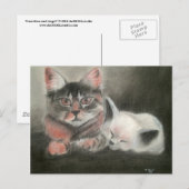 ガーディアンとエンジェル葉書tのポートレートスケッチ ポストカード (正面/裏面)