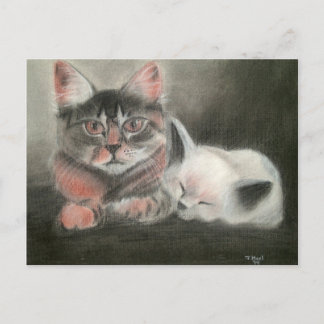 ガーディアンとエンジェル葉書tのポートレートスケッチ ポストカード