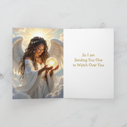 ガーディアンエンジェルの日おめでとう | カード (内部)