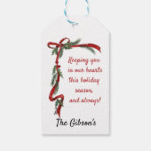 ガーディアンエンジェルの水彩が優雅に近づく ギフトタグ (裏面)