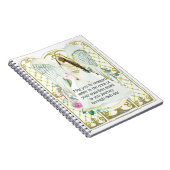 ガーディアンエンジェルの装飾フローラの窓の詩 ノートブック (右側)