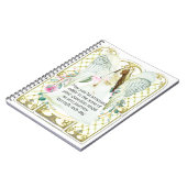 ガーディアンエンジェルの装飾フローラの窓の詩 ノートブック (左側)