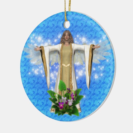 ガーディアンエンジェルオーバーブルーオーナメント セラミックオーナメント (左)