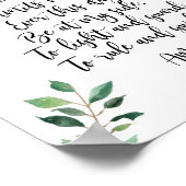 ガーディアンエンジェルカトリック祈りの言葉プリント書道 ポスター (角)