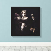 ガーディアンエンジェルキャンバスアート キャンバスプリント (インサイチュ (ウッドフロア))