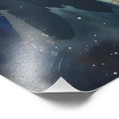 ガーディアンエンジェルキリスト教の水色 フォトプリント            (角)