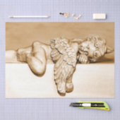 ガーディアンエンジェルスリーピングデコパージュ15x20 薄葉紙 (クラフト)