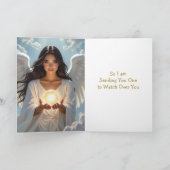 ガーディアンエンジェルデーのお祝い（ヒスパニック） カード (内部)