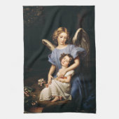 ガーディアンエンジェルバイジョセフ・カールスティエラー キッチンタオル (縦)