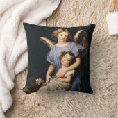 ガーディアンエンジェルバイジョセフ・カールスティエラー クッション (ブランケット)