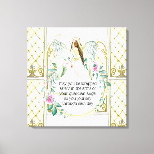 ガーディアンエンジェルバラリースウィンドウガールズ引用文 キャンバスプリント (正面)