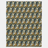 ガーディアンエンジェルバーンハードパークホースト1886フリースブラ フリースブランケット (正面)