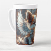 ガーディアンエンジェルパピーデジタルアート カフェラテマグ (左アングル)