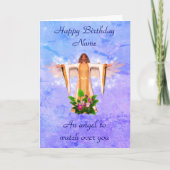 ガーディアンエンジェルパーソナライズされた誕生日カード カード (正面)