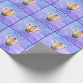 ガーディアンエンジェルパーソナライズされた誕生日 ラッピングペーパー (角)