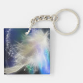 ガーディアンエンジェルフェザーと名前キーチェーン キーホルダー (裏面)