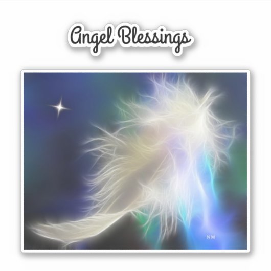 ガーディアンエンジェルフェザービニールステッカー シール (正面)