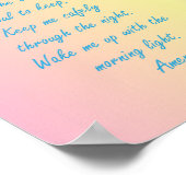 ガーディアンエンジェルボーイ夕べ祈りの言葉 ポスター (角)