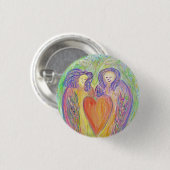 ガーディアンエンジェルラブハートラペルボタンピン 缶バッジ (正面&裏面)