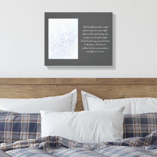 ガーディアンエンジェル回復 キャンバスプリント (インサイチュ (寝室))