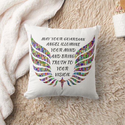 ガーディアンエンジェル引用文/エンジェルウィングス クッション (ブランケット)