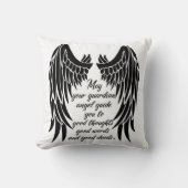 ガーディアンエンジェル引用文/エンジェルウィングス クッション (正面)