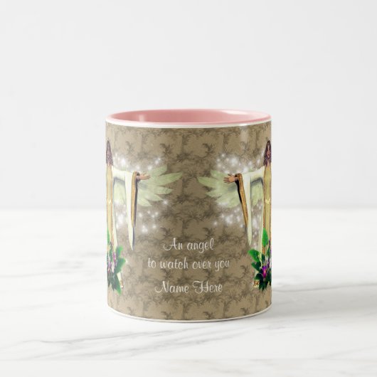 ガーディアンエンジェル感動的金ゴールド ツートーンマグカップ (中央)