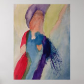 ガーディアンエンジェル抽象芸術アートポスター ポスター (正面)