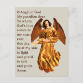 ガーディアンエンジェル祈りの言葉はがき ポストカード (正面)