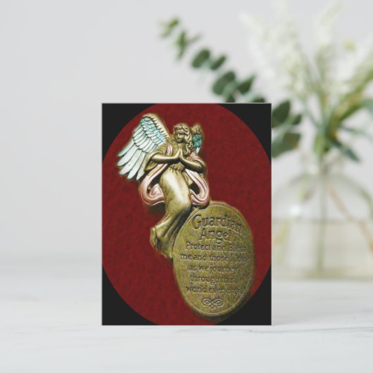 ガーディアンエンジェル祈りの言葉はがき ポストカード (スタンド正面)
