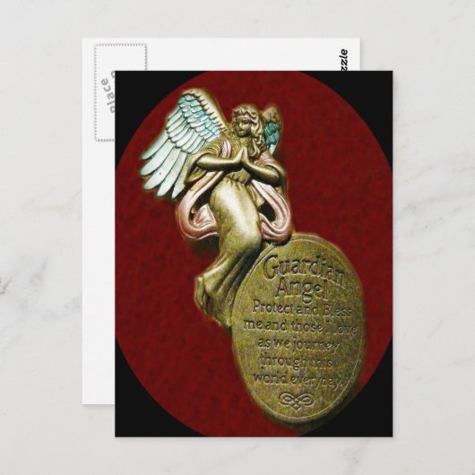 ガーディアンエンジェル祈りの言葉はがき ポストカード (正面/裏面)