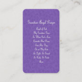 ガーディアンエンジェル祈りの言葉パープル エンクロージャーカード (正面)